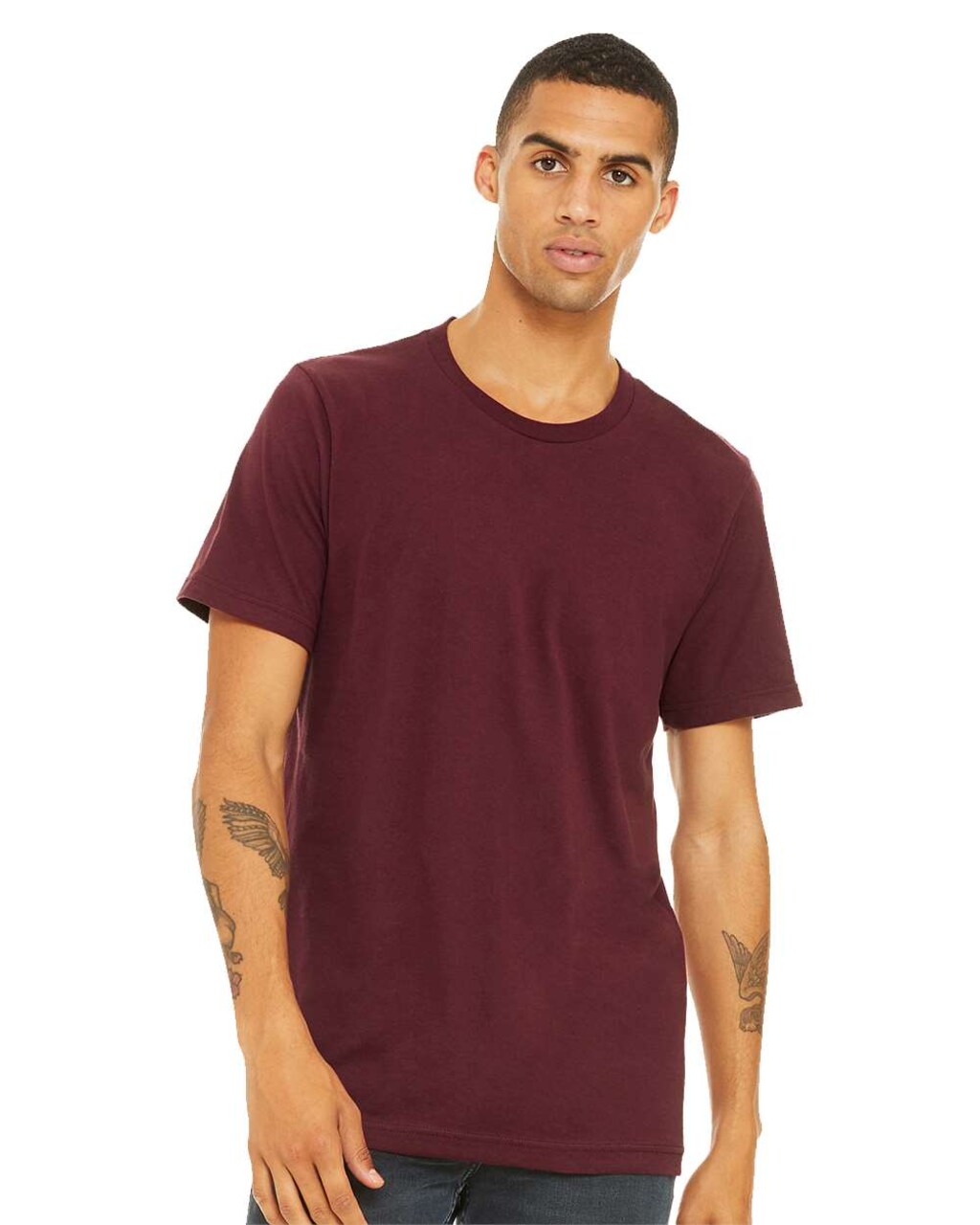 BELLA+CANVAS Soft Jersey Cotton Crew Neck Short Sleeve Tee for Everyday Wear, Casual Style & Comfort Unisex Cotton T-Shirt